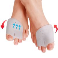 ♕ 4Pcs Silicone Bunion Toe Separator Forefoot Protector Gel Pads Hallux Valgus Orthopedic Foot Care Thumb Transverse D0430