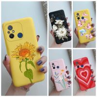 เคส12C เคสสำหรับ Redmi โทรศัพท์แบบนิ่มสำหรับ Xiaomi Redmi 12C ด้านหลังเคสกันกระแทก12 C กันชน Redmi12C สำหรับเด็กหญิงเด็กชายเคสลายผีเสื้อซิลิโคนดอกทานตะวัน