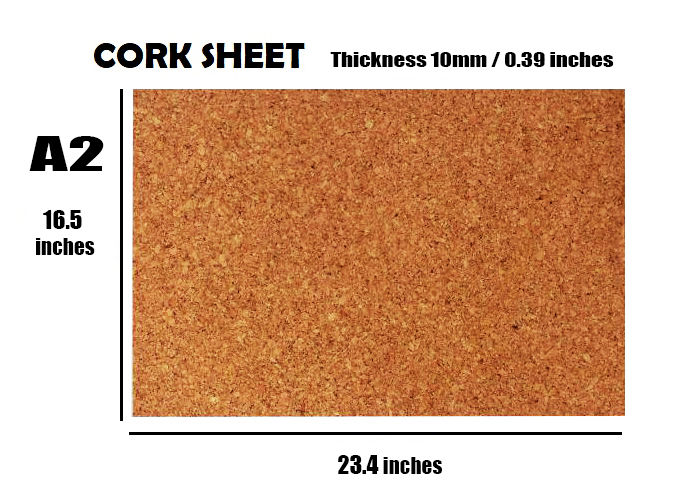Cork Sheet - 1/8 Thick