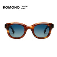 KOMONO Owen Havana แว่นกันแดดทรงกลม สีกระ