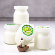Sữa Chua It Đường H3Q Miki SX Từ Sữa Tươi New Zealand Lọ 50g Lọ Thủy Tinh