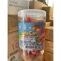 [HOT Sale]หมากฝรั่งโซดาแคนมีไส้(Bubble gum Soda Can) 1 กระปุก 30 ชิ้น  KM12.163?HOT Sale?