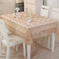 Lace Rose Flowers Tablecloth Towel Home Kitchen Room Decoration Dinning Coffee Table Cloth Hollow Embroidery Table Runner Cover