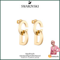 ?Swarovski?ต่างหู Rose Gold CD Lock,ต่างหูแฟชั่นสตรี S925,ของขวัญวันเกิดวันวาเลนไทน์