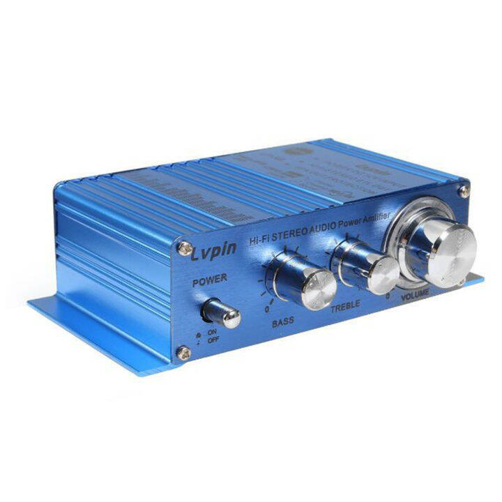 SpeedH Power Amplifier Dual Channel Stereo Mini Bass And Treble Volume Control Audio Amplifier