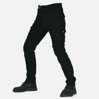 Motorcycle Popular Riding Jeans Hockey Pants Protective Pants 06 Black Green Male Protective Gear