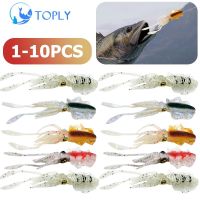 【cw】 TOPLY 1 10PC 15.5cm 20g Soft Squid Fishing Trolling Jig Sea Boat Wobblers Bait 【hot】