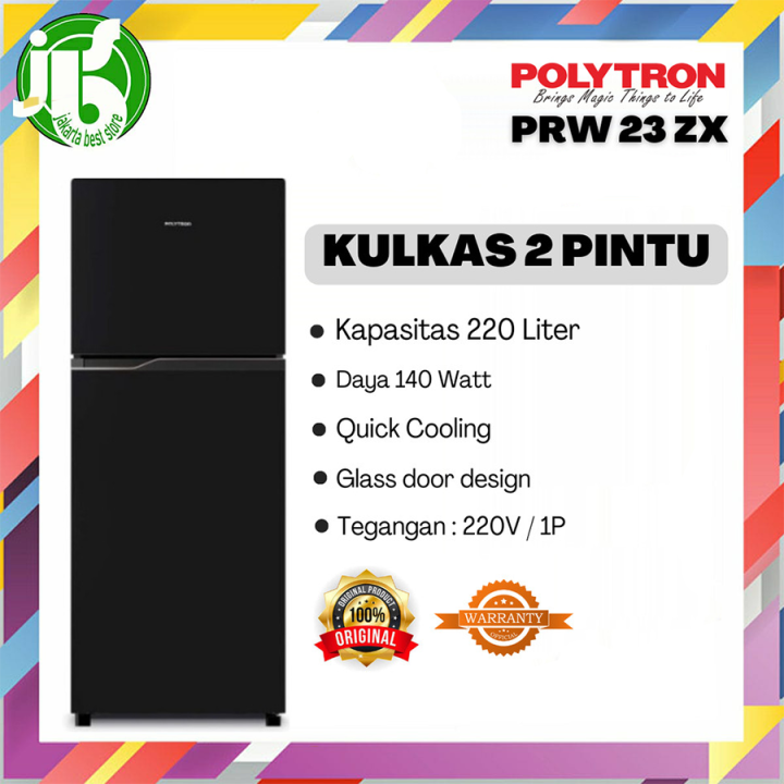 KULKAS POLYTRON 2 PINTU / LEMARI ES 2 PINTU PRM