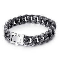 Men Stainless Steel Totem Pattern Bracelets From Link to Chain Bracelets