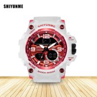 Ins style net red watch lady Korean version simple double display student electronic waterproof multi-function sports