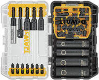 ชุดดอกไขควง DEWALT พร้อมรับแรงกระแทก FlexTorq 35 ชิ้น (DWA2T35IR) ดำ / เงิน