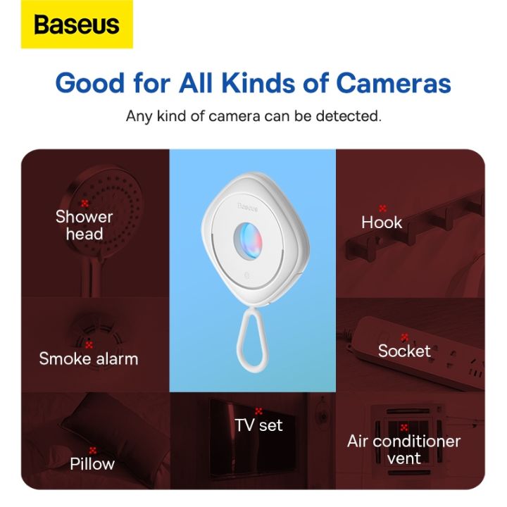 baseus-เครื่องตรวจจับกล้องอินฟราเรด-ป้องกันการแอบมอง-ขนาดเล็ก-สําหรับโรงแรม-ท่องเที่ยว
