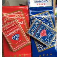 1 cây 10 Bộ bài Tây tú lơ khơ kim cương Diamond No.9898 xanh và đỏ thumbnail