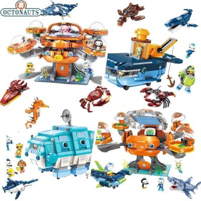 Octonauts Octopod GUP Building Blocks Dollhouse Pretend Toy Action Figures Playset เพื่อนปฏิสัมพันธ์ของเล่นเด็ก