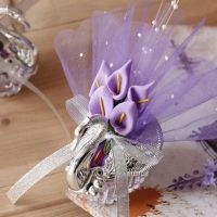 New Wedding Favor es Acrylic Swan With Beautiful Lily Flower Wedding Gift Candy Favors Novelty Baby Shower Candy es 24 set