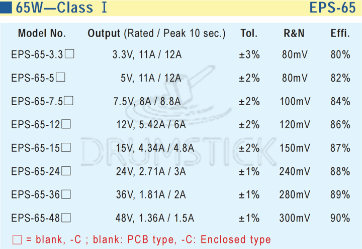 คงที่หมายถึงดี-eps-65-24-24v-2-71a-meanwell-eps-65-24v-65w-เอาต์พุตเดียวสวิตช์จ่ายไฟสลับไฟฟ้า