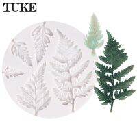 TUKE Mimosa Fern Leaf Fondant เค้กซิลิโคนดอกไม้ที่สวยงามงานแต่งงานเบเกอรี่แม่พิมพ์ Mousse Sugar Craft Icing Mat Pastry Tools