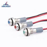 ABILKEEN 6mm Waterproof Indicator Lamp Metal Red/Green/Blue/Yellow/White 6v12v/24v Bulk Sale Industrial warning lamps