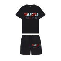 Incerun สำหรับผู้ชายแบรนด์ใหม่ TRAPSTAR ผู้ชาย39; S เสื้อผ้าเสื้อยืดชุดวอร์มฮาราจูกุท็อปส์ Tee ตลกฮิปฮอปสีเสื้อยืดชายหาดกางเกงขาสั้นสบายๆชุด