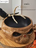 Halloween Decorations 2022 Halloween  Funny Electric Toy Fruit Bowl Skull Halloween Scary Prop Party Supplies