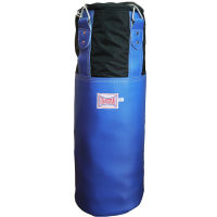 Thaismai กระสอบทราย กระสอบชกมวย กระสอบทรายแขวน PU &amp; Canvas Punching Bag , Heavy Bag , Sand bag (Empty Bag PU Blue/Black) THAIFIGHTPRO