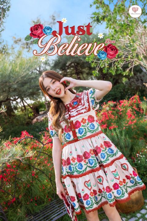 just-believe-dress-เดรสพิมพ์ลายที่เเพทเทิร์นสุดฮิตใส่สวยสบายไม่อึดอัด-น่ารักมากกใส่แล้วขับผิวสุดๆ