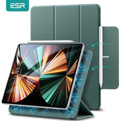 [HOT 2023] ESR สำหรับ iPad Pro 2022/iPad Mini 6/iPad Air 5 4กรณีสมาร์ทแม่เหล็กตั้งได้แบบสามพับฝาครอบสำหรับ iPad Pro 11 12.9 2022 2021 2018