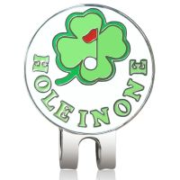 1pc Removable Golf Marker Brand Lucky Clover Green With Magnetic Cap Clip For Boys Girl Kids Gift Golf Accessories Alloy Marker