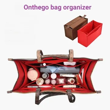 WALUTZ#(Ready Stock)Bag Insert Organiser Fit For onthego PM/MM/GM Bag in  Bag Organiser/Organizer Bag Insert Bag Liner Bag Shaper Inner Bag Purse  Organiser Handbag Organiser Compartment Bag