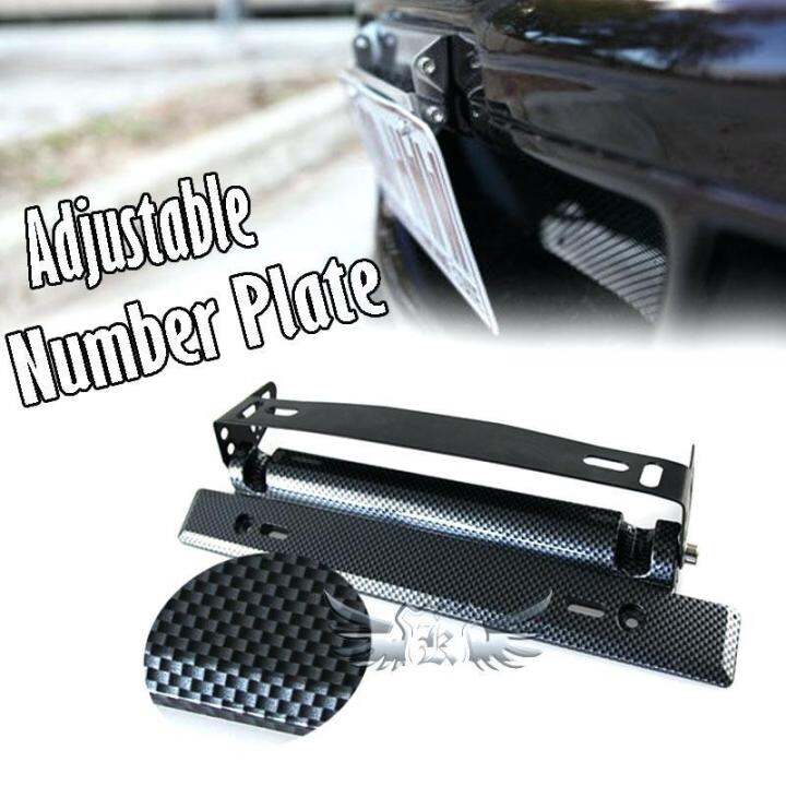 Universal car Tilting Plate Holder Adjustable Carbon Type Plain Lazada PH