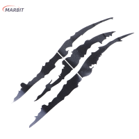 MARBIT สติกเกอร์รถสะท้อนแสง Monster Claw เครื่องหมายรอยขีดข่วนลายไฟหน้ารูปลอก