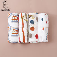 Kangobaby #My Soft Life# 4pcs Set All Season Multifunctional Baby Muslin Swaddle Blanket Newborn Bath Towel Infant Wrap Quilt