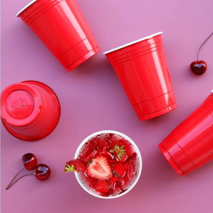แก้วแดง-red-cup-party-แก้วปาร์ตี้-แก้วพลาสติก-แก้วงานเลี้ยง-พร้อมส่ง