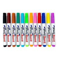 12 สีเครื่องหมายไวท์บอร์ด Erasable สีสัน Marker ปากกาชอล์กปากกาสำหรับโรงเรียนสำนักงานกระดานไวท์บอร์ด Chalkboard-Yrrey