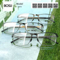 กรอบแว่นตา โลหะ น้ำหนักเบา ใส่สบาย BOSU รุ่น T8576 เต็มกรอบสีดำ/ทอง/เงิน วัสดุ Titanium บริการตัดเลนส์สายตาราคาถูก