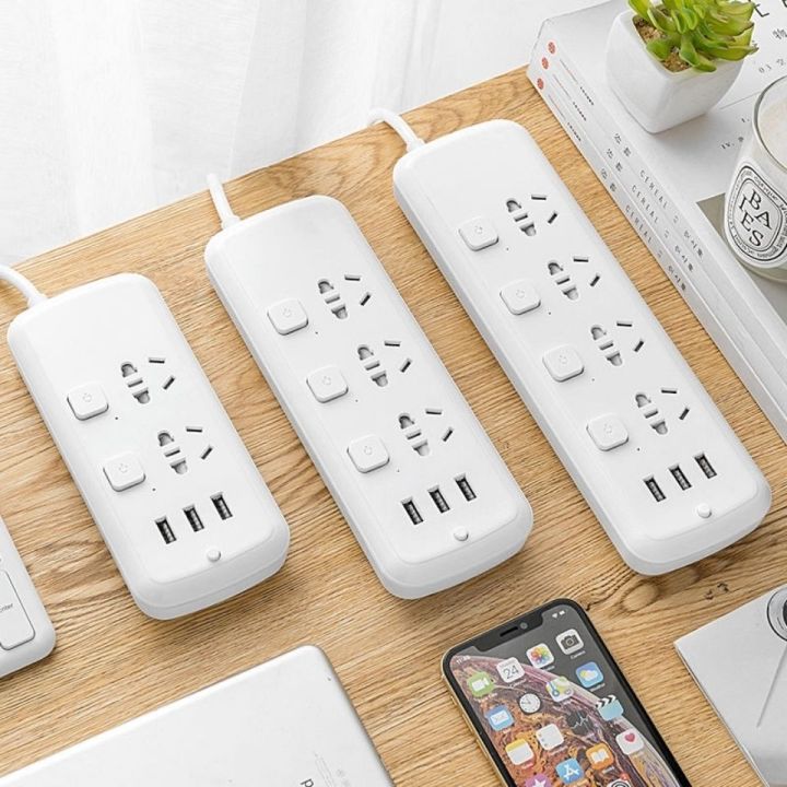 sub-control-socket-cattle-independent-switch-wall-power-strip-creative-multifunctional-usb-charging-household-16a-air-conditioning-power-strip