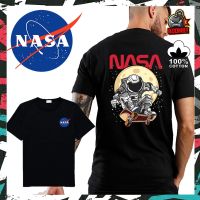 [Lanbo clothing]?ผ้าฝ้ายพรีเมี่ยม100?เสื้อยืด Nasa นักบินอวกาศ100เล่นสเก็ตเสื้อยืดผ้าฝ้ายเสื้อยืดผู้ชายผู้หญิง Unisex Baju Lelaki Wanita Perempuan