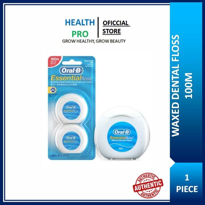 OralB Essential Floss Dental Floss 100m (50m x 2) Expiry 05/2024 Lazada