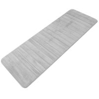 Memory Foam Soft Bath Mats - Non Slip Absorbent Bathroom Rugs Extra Large Size Runner Long Mat for Kitchen Bathroom Floors 60X160cm, Grey