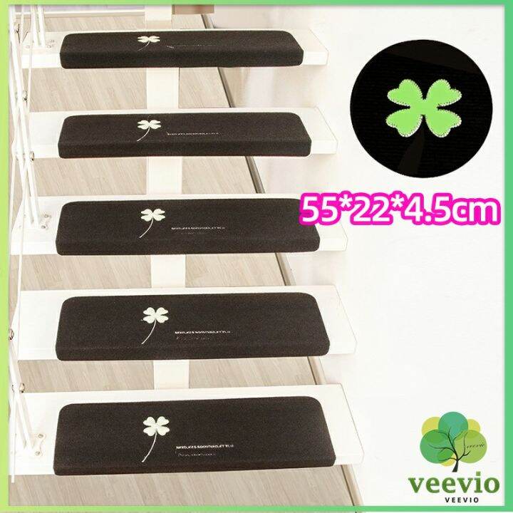 veevio-แผ่นกันลื่นขั้นบันได-แผ่นรองกันลื่น-กาวในตัวไม่ต้องติดกาว-stair-non-slip-mat