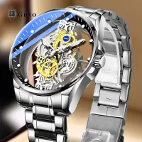 Guto 2022 Luxury Mechanical Watch for Men Original Automatic Waterproof Seiko Hollow Men Wrist Watch Stainless Steel Strap Fashion Casual Business Men