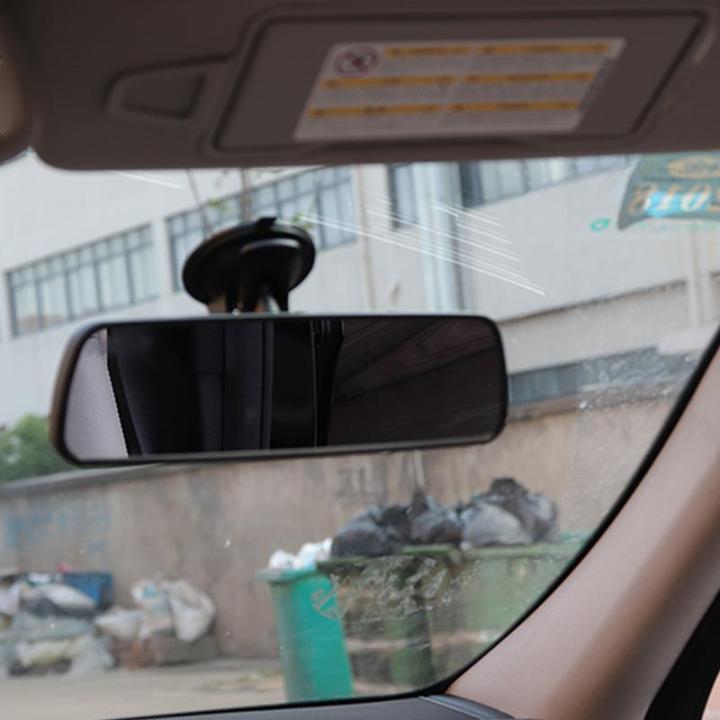 กระจกมองหลังมีถ้วยดูดกระจกมองหลังภายในรถบรรทุกสีดำอเนกประสงค์