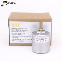 1PC Hi end EIZZ Stereo Potentiometer switch 10K 25K 50K 100K 250K high-precision 24 Steps Potentiometer Hifi Audio Amplifier DIY