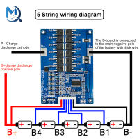 3S 4S 5S 35A Li-Ion Lithium แบตเตอรี่ BMS 18650 Charger Protection Board พร้อม Equalizing Heat Sink Anti Overcharge สำหรับมอเตอร์ Lipo