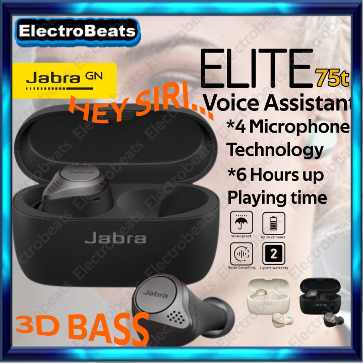 Jabra Elite 75t Wireless Earbuds Premium Sound and Ultimate Comfort