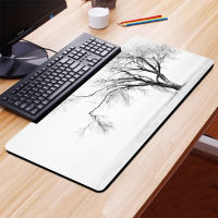 Solid Color Minimalism Pads Black and white trees Mouse Pad Large Gamer Desk Mat MousePad Gaming Accessories mat for desktop