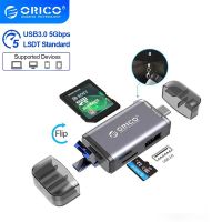 ORICO 6 In 1การ์ดรีดเดอร์ USB 3.0ไมโคร USB 2.0ชนิด C ไปยัง SD Micro การ์ดความจำอะแดปเตอร์หน่วยความจำอัจฉริยะ SD OTG Cardreader สำหรับแล็ปท็อป