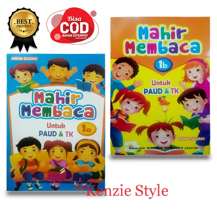 Paket 2pcs Buku Mahir Membaca 1a & 1b Untuk Anak PAUD TK DAN SD / Buku ...