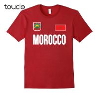 Style Tee Shirt For Male Morocco Tshirt Moroccan Soccerer Jersey Style Flag Footballer Printed T Shirts
