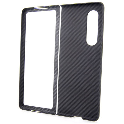 For Samsung Z Fold 3 Real Carbon Fiber Mobile Phone Case Anti-scratch Aramid Fiber Protective Cover Shell Funda Shockproof Capa
